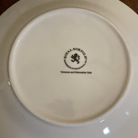 Royal Norfolk SunFlower Salad Plates Ceramic 7.5” Set Of 2 - H529 - Picture 6 of 9